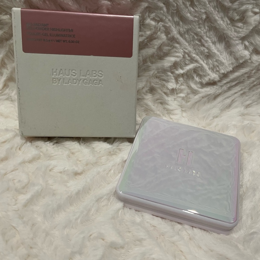 HAUS LABS BY LADY GAGA BIO RADIANT GEL POWDER HIGHLIGHTER ROSE QUARTZ NWT! - Picture 2 of 4